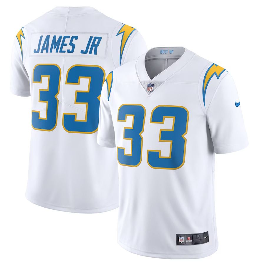 Men Los Angeles Chargers #33 Derwin James Nike White Vapor Limited NFL Jersey